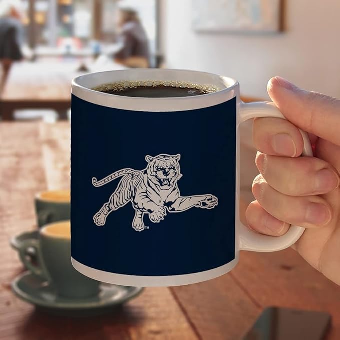 Jackson State University Primary Logo Ceramic Coffee Mug, Novelty Gift Mugs for Coffee, Tea and Hot Drinks, 11oz, White