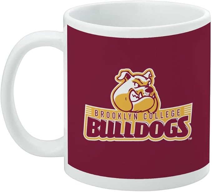Brooklyn College Primary Logo Ceramic Coffee Mug, Novelty Gift Mugs for Coffee, Tea and Hot Drinks, 11oz, White