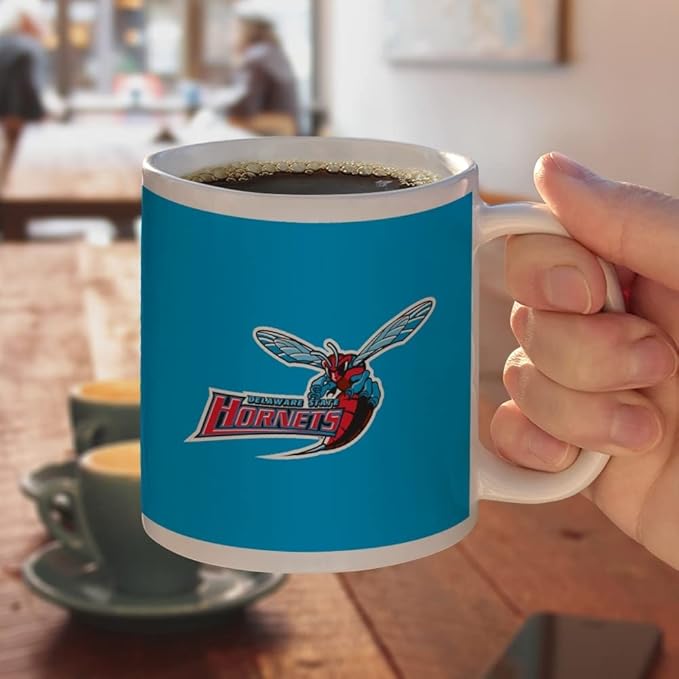 Delaware State University Primary Logo Ceramic Coffee Mug, Novelty Gift Mugs for Coffee, Tea and Hot Drinks, 11oz, White