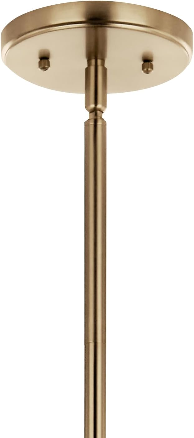 KICHLER Velestino 30.25" 6 Light Chandelier in Champagne Bronze, for Foyer, Dining Room, Living Room, Bedroom, (21.25" x 30.25") 52679CPZ