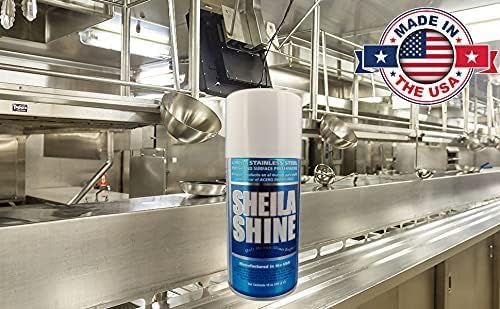 12 x 10oz Stainless Steel Cleaner and Polish - Cleans, Polishes & Protects Kitchen Appliances, Refrigerators, Sinks, Ovens & Grills - Residue, Streak Free Shine - Spray Polish Stainless Steel Cleaner