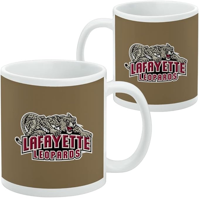 Lafayette Primary Logo Ceramic Coffee Mug, Novelty Gift Mugs for Coffee, Tea and Hot Drinks, 11oz, White