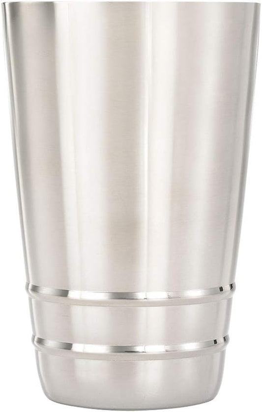 Barfly Cocktail Tin, Small 18 oz (532 ml), Stainless Steel w/embossed ribs