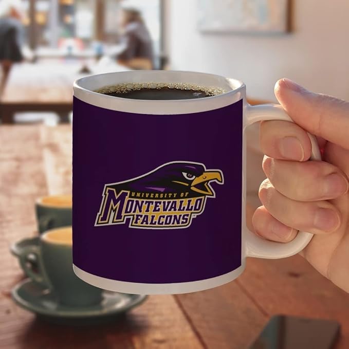 University of Montevallo Primary Logo Ceramic Coffee Mug, Novelty Gift Mugs for Coffee, Tea and Hot Drinks, 11oz, White