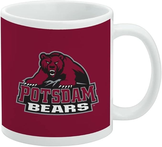 State University of New York at Potsdam Primary Logo Ceramic Coffee Mug, Novelty Gift Mugs for Coffee, Tea and Hot Drinks, 11oz, White