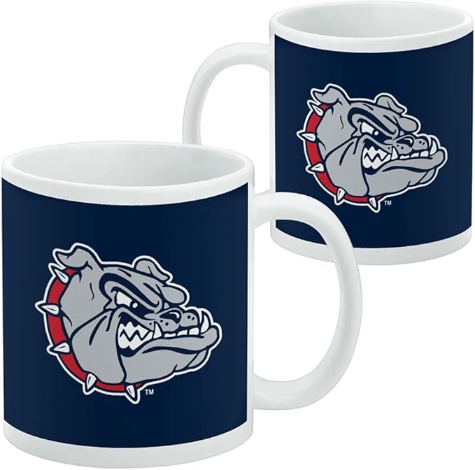 Gonzaga University Bulldogs Logo Ceramic Coffee Mug, Novelty Gift Mugs for Coffee, Tea and Hot Drinks, 11oz, White