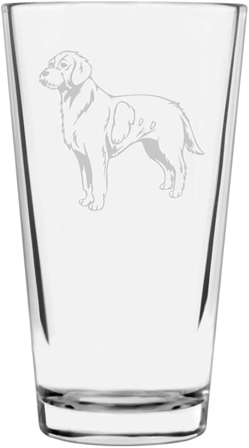 Istrian Coarse Haired Hound Custom Personalized Dog Themed Etched All Purpose 16oz Pint Glass