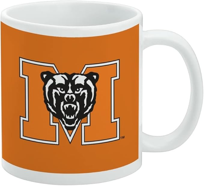 Mercer University Primary Logo Ceramic Coffee Mug, Novelty Gift Mugs for Coffee, Tea and Hot Drinks, 11oz, White