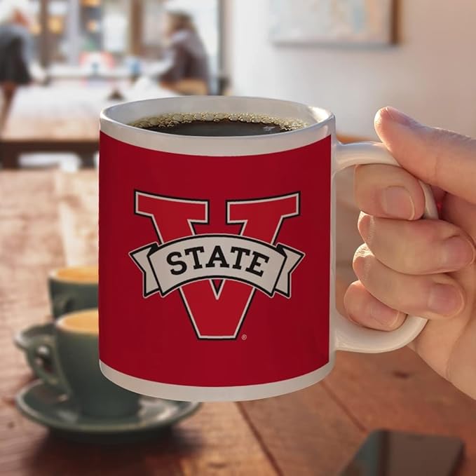 Valdosta Primary Logo Ceramic Coffee Mug, Novelty Gift Mugs for Coffee, Tea and Hot Drinks, 11oz, White