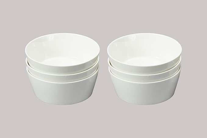 Bone China Cone Shape, Elegance White Bowl 28oz, Case of 6