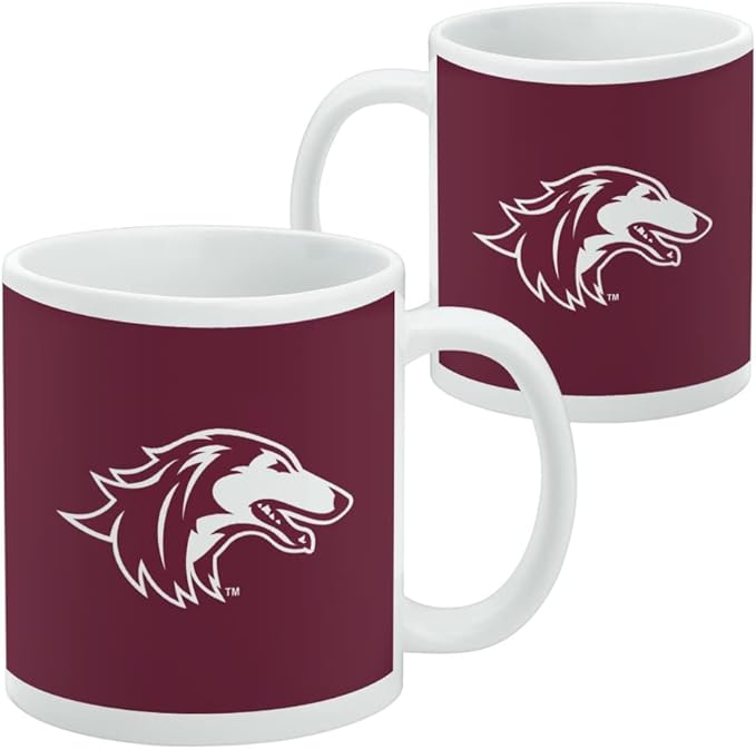 SIU Primary Logo Ceramic Coffee Mug, Novelty Gift Mugs for Coffee, Tea and Hot Drinks, 11oz, White