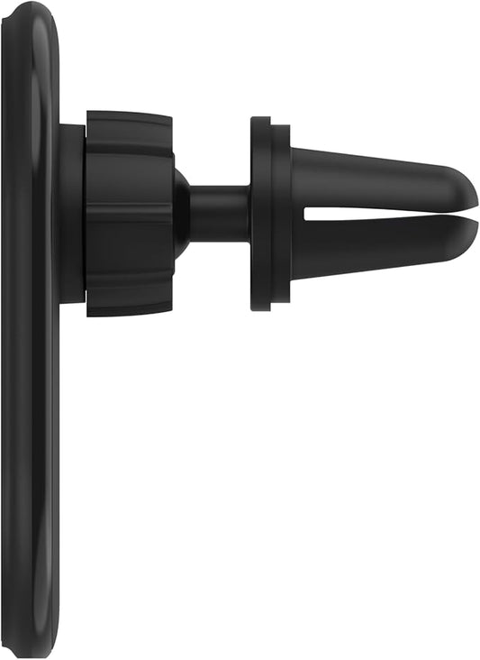 Belkin MagSafe-Compatible Magnetic Wireless Car Charger 10W - Wireless Charger, Magnetic Car Vent Phone Mount for iPhone 17, iPhone 16, 15, & 14 Series, Pixel 10 (Power Supply Included) - Black