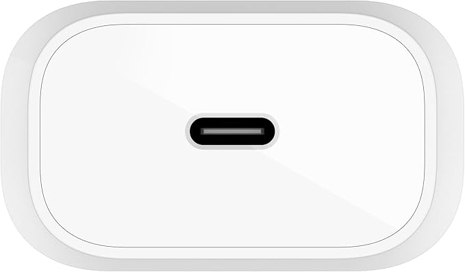 Belkin USB C Charger Block 25W - Power Delivery PPS Super Fast Charging - Apple iPhone 17, Air, Pro, AirPods, Samsung Galaxy S25, iPad, AirPods, Google Pixel 10, Nintendo Switch 2 & More - White