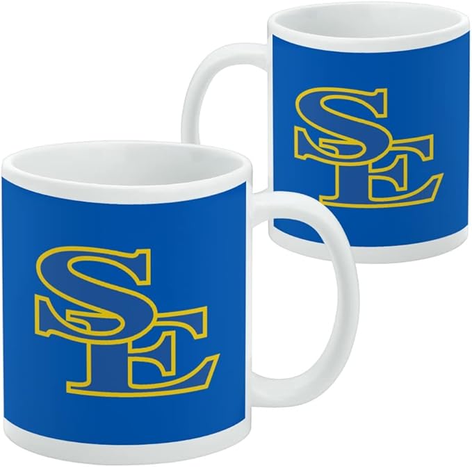 Southeastern Oklahoma State University Primary Logo Ceramic Coffee Mug, Novelty Gift Mugs for Coffee, Tea and Hot Drinks, 11oz, White