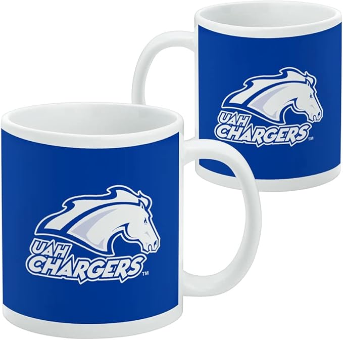 UAH Primary Logo Ceramic Coffee Mug, Novelty Gift Mugs for Coffee, Tea and Hot Drinks, 11oz, White