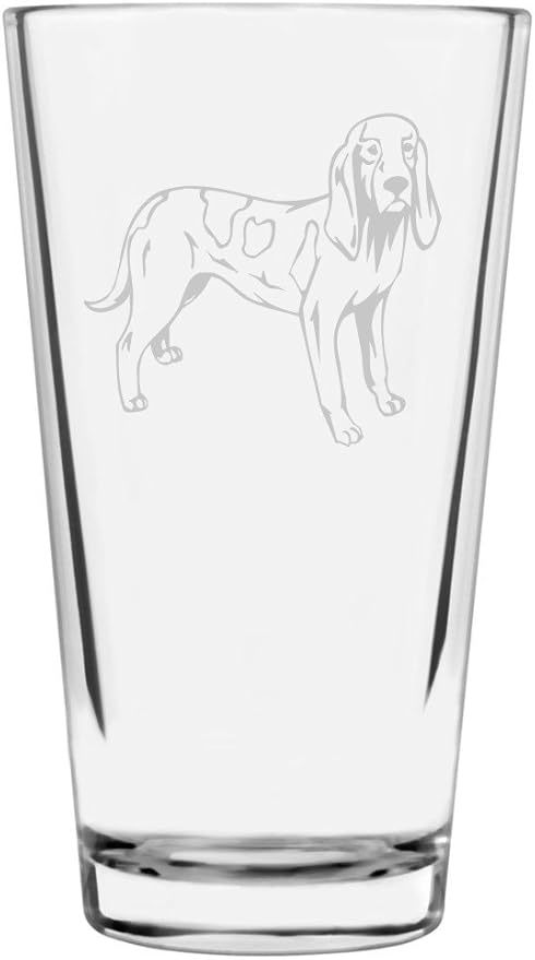 Sabueso Espanol Custom Personalized Dog Themed Etched All Purpose 16oz Pint Glass