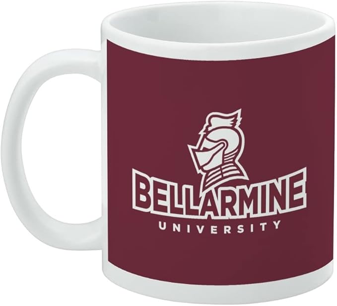 Bellarmine University Primary Logo Ceramic Coffee Mug, Novelty Gift Mugs for Coffee, Tea and Hot Drinks, 11oz, White