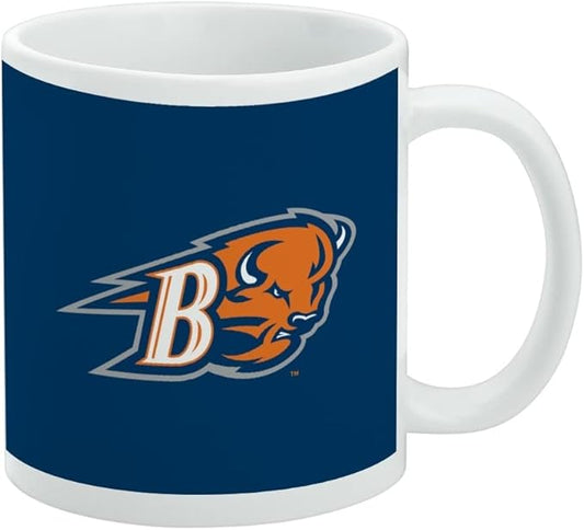 Bucknell Primary Logo Ceramic Coffee Mug, Novelty Gift Mugs for Coffee, Tea and Hot Drinks, 11oz, White