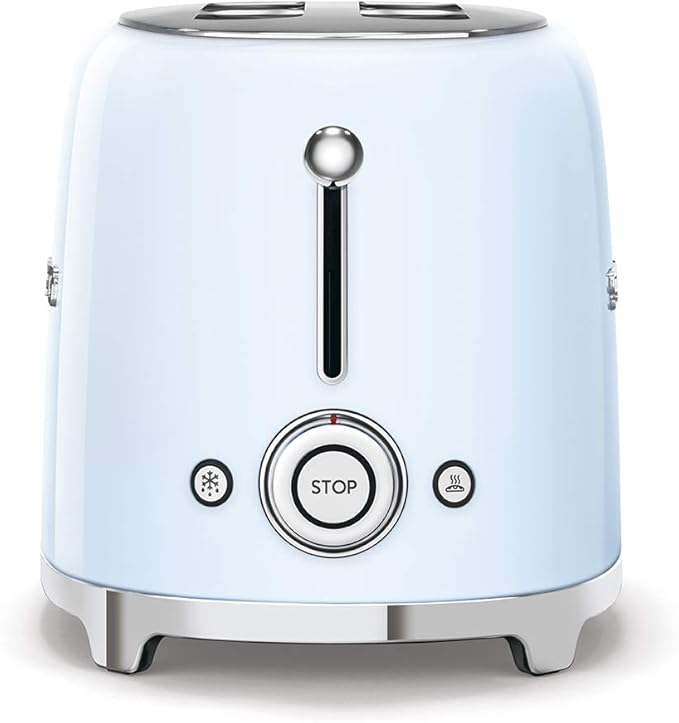 Smeg Retro Drip Coffee Machine and 2-Slice Toaster Bundle… (Blue)