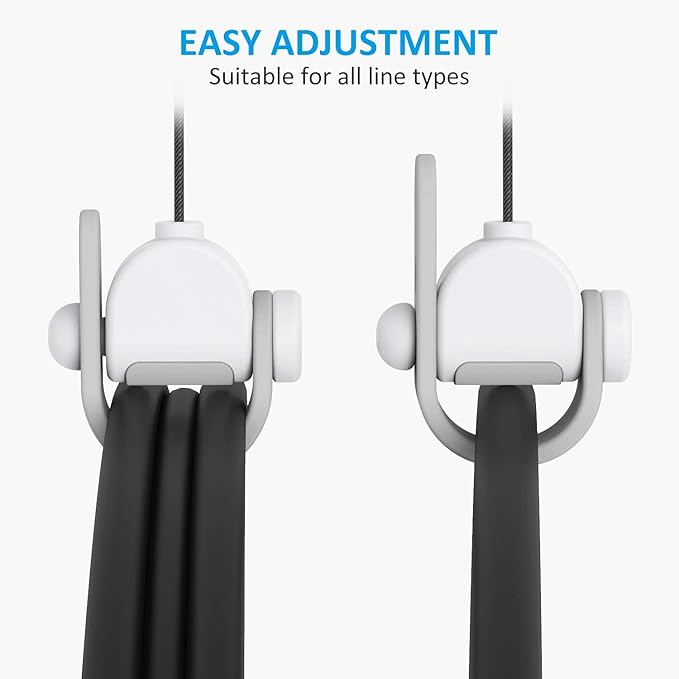 KIWI design VR Cable Management, 6 Packs VR Pulley System Compatible with Quest 3S/3/2/1/Pico/PSVR/PSVR2