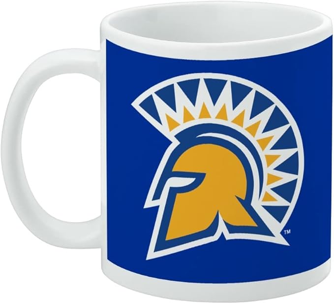 San Jose State University Primary Logo Ceramic Coffee Mug, Novelty Gift Mugs for Coffee, Tea and Hot Drinks, 11oz, White