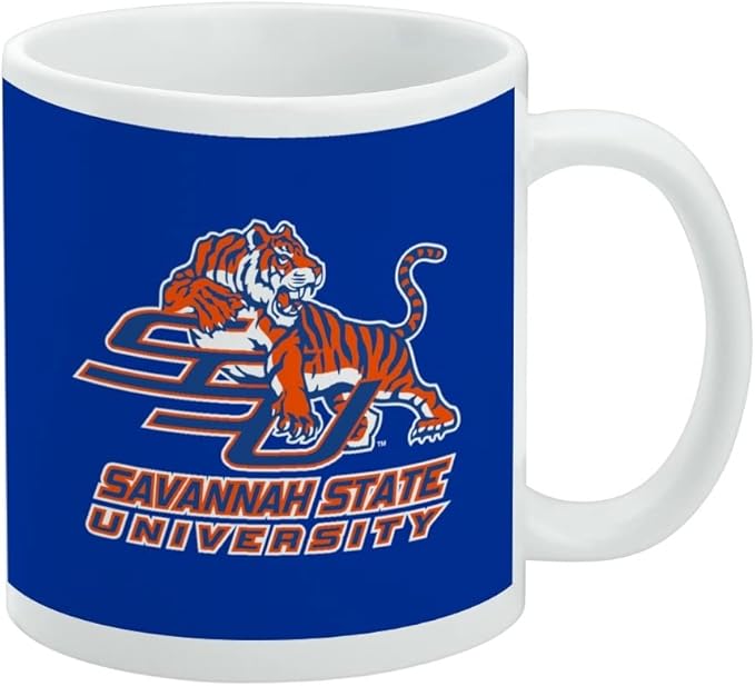Savannah State University Primary Logo Ceramic Coffee Mug, Novelty Gift Mugs for Coffee, Tea and Hot Drinks, 11oz, White