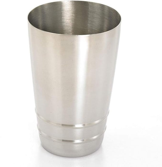 Barfly Cocktail Tin, Small 18 oz (532 ml), Stainless Steel w/embossed ribs
