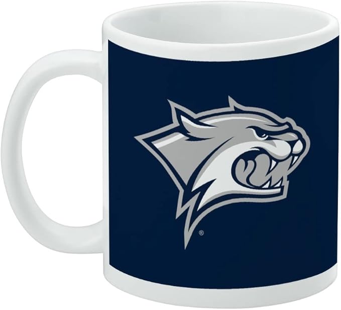 UNH Primary Logo Ceramic Coffee Mug, Novelty Gift Mugs for Coffee, Tea and Hot Drinks, 11oz, White