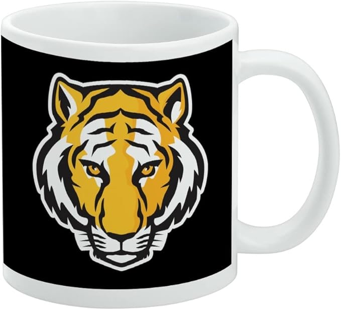 DePauw University Primary Logo Ceramic Coffee Mug, Novelty Gift Mugs for Coffee, Tea and Hot Drinks, 11oz, White