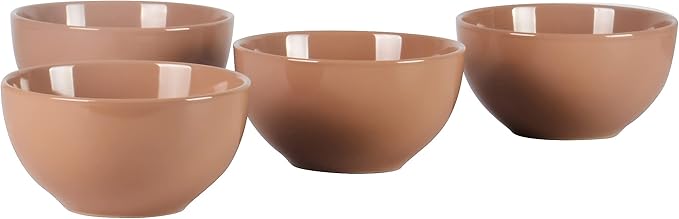 Color Wave Stoneware16pc Dinnerware Set, Beige