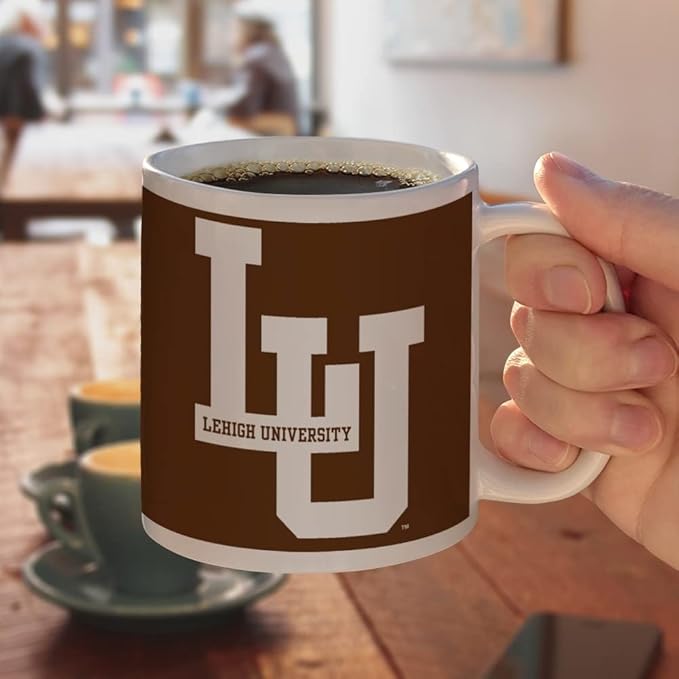 Lehigh University Primary Logo Ceramic Coffee Mug, Novelty Gift Mugs for Coffee, Tea and Hot Drinks, 11oz, White
