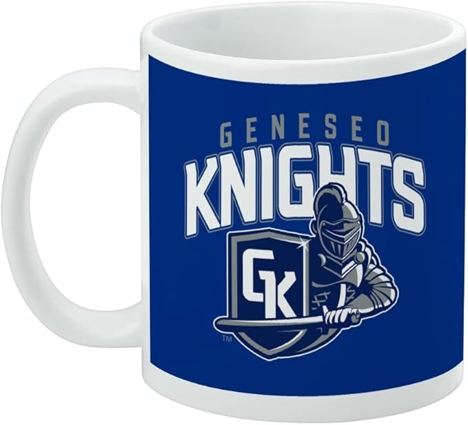 State University of New York at Geneseo Primary Logo Ceramic Coffee Mug, Novelty Gift Mugs for Coffee, Tea and Hot Drinks, 11oz, White