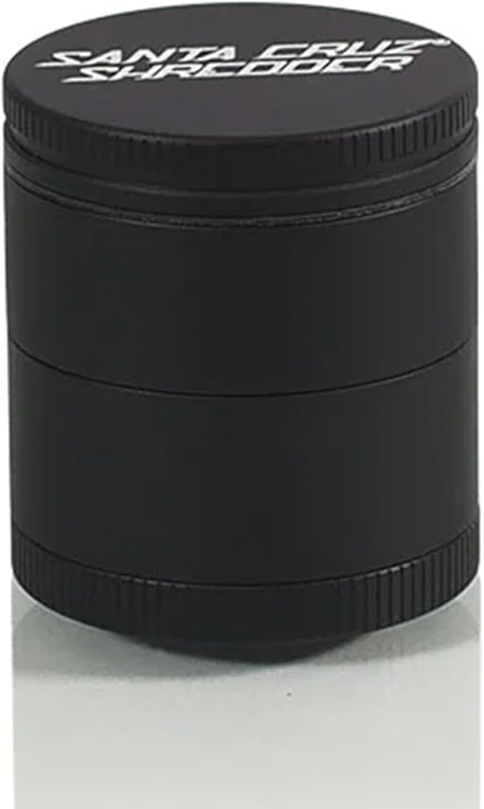 Santa Cruz Shredder Metal Spice Grinder Made in USA (Small (1.7 Inch), Black)