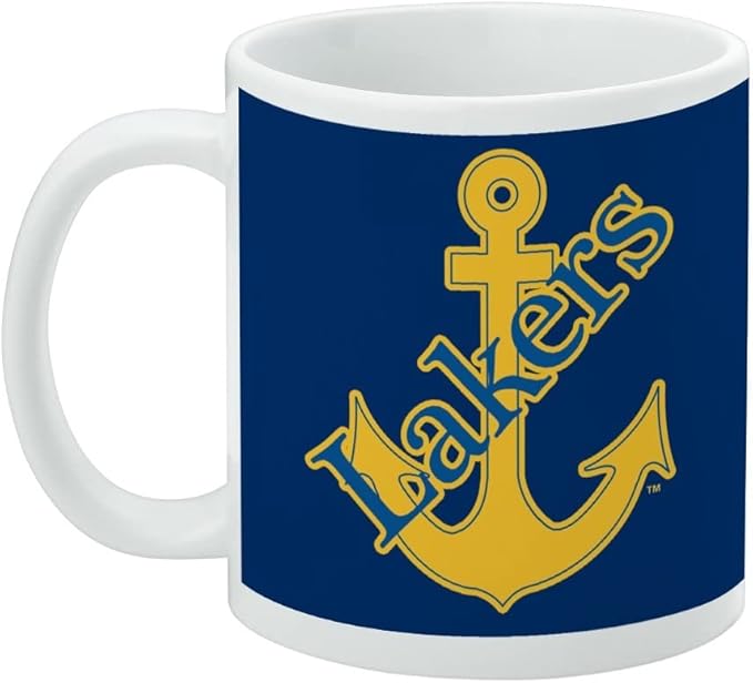 Lake Superior State University Primary Ceramic Coffee Mug, Novelty Gift Mugs for Coffee, Tea and Hot Drinks, 11oz, White
