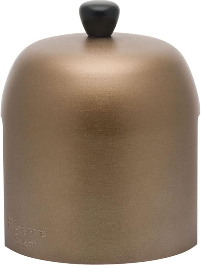 Degrenne Salam Luxury French Tea Pot - Porcelain Teapot with Bronze Aluminum Cover, Ceramic Tea Kettle for Loose Tea, Removable Infuser, 6 Cup Capacity, 36oz - Black