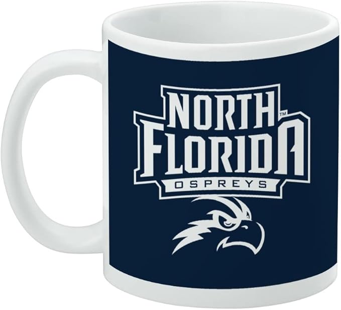 North Florida Primary Logo Ceramic Coffee Mug, Novelty Gift Mugs for Coffee, Tea and Hot Drinks, 11oz, White