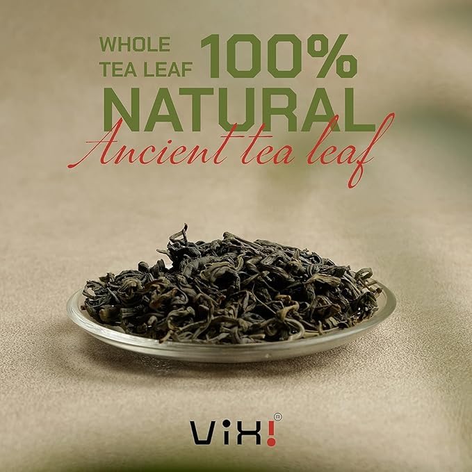 VIXI Jasmine Green Tea Loose Leaves, 16 Oz, Jazmine Flavored, Unsweetened, Caffeinated, 100% Natural from Ancient Leaf Tea Tree, Jasmin Scented Green Looseleaf for Hot and Cold Brew