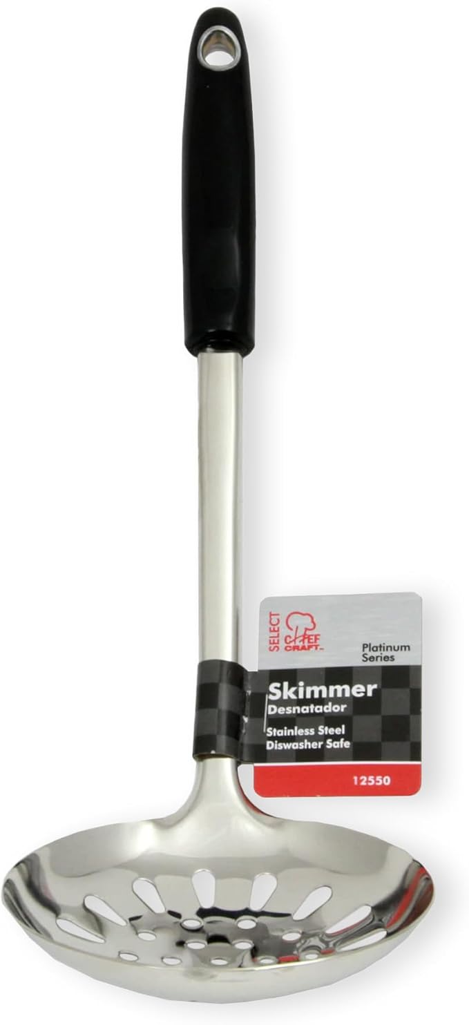 Chef Craft Select Slotted Skimmer, 13.75 inch, Stainless Steel