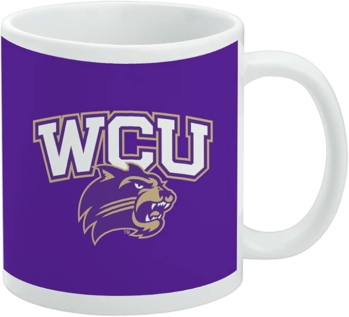 Western Carolina Primary Logo Ceramic Coffee Mug, Novelty Gift Mugs for Coffee, Tea and Hot Drinks, 11oz, White