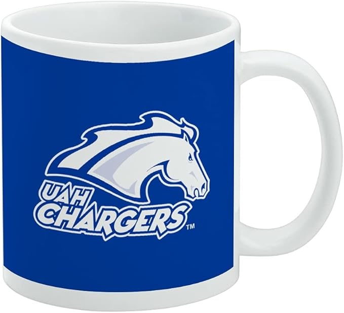 UAH Primary Logo Ceramic Coffee Mug, Novelty Gift Mugs for Coffee, Tea and Hot Drinks, 11oz, White
