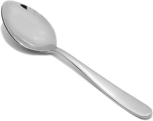 Fortessa Grand City 18/10 Stainless Steel Flatware Serving Spoon, 9.25-Inch