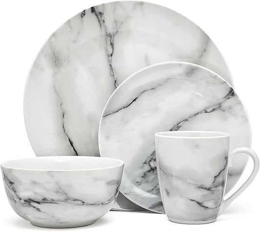 Godinger Silver Art Marble Design 16 Piece Dinner Set