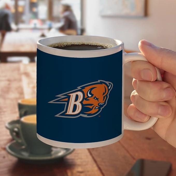Bucknell Primary Logo Ceramic Coffee Mug, Novelty Gift Mugs for Coffee, Tea and Hot Drinks, 11oz, White
