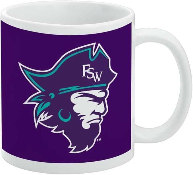 Florida Southwestern State College Primary Logo Ceramic Coffee Mug, Novelty Gift Mugs for Coffee, Tea and Hot Drinks, 11oz, White