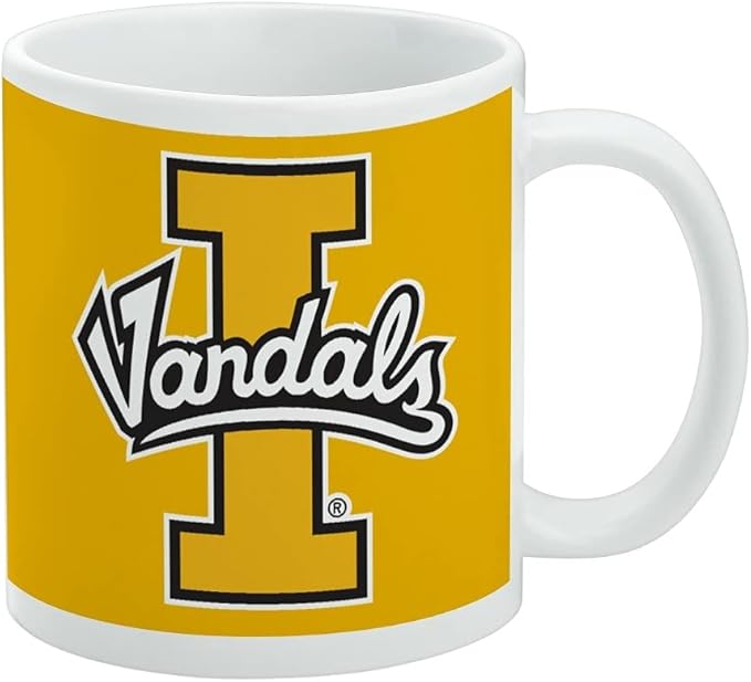 University of Idaho Primary Logo Ceramic Coffee Mug, Novelty Gift Mugs for Coffee, Tea and Hot Drinks, 11oz, White