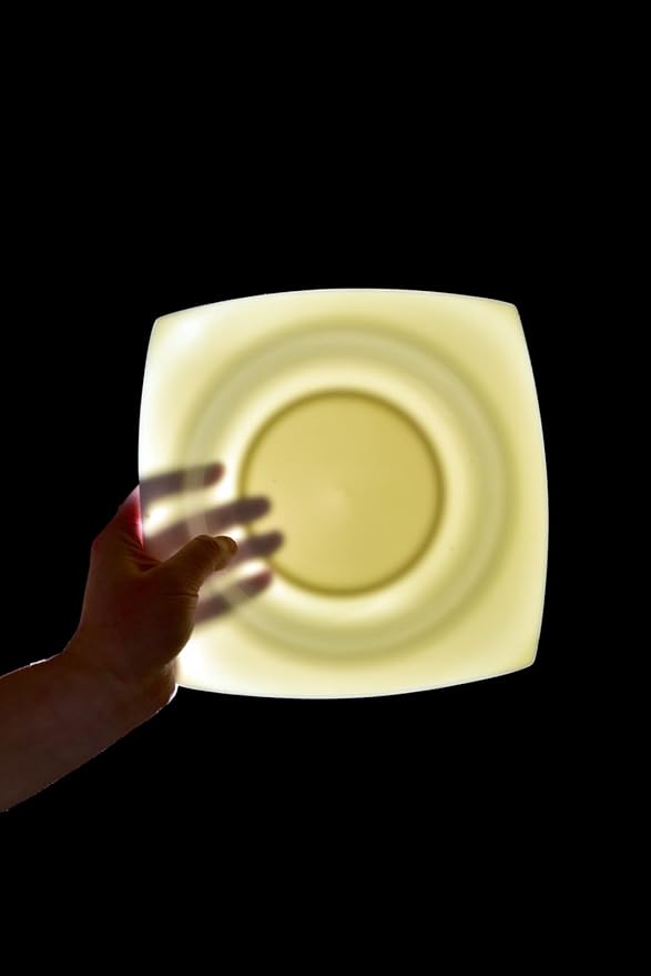 6-piece white bone china dinner plate set, 9.5 inches, square soup plate
