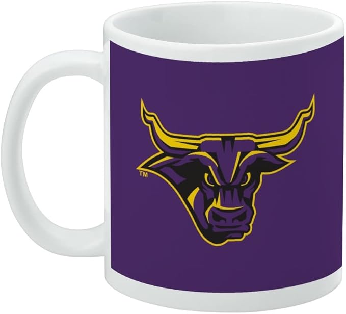 Mankato Primary Logo Ceramic Coffee Mug, Novelty Gift Mugs for Coffee, Tea and Hot Drinks, 11oz, White