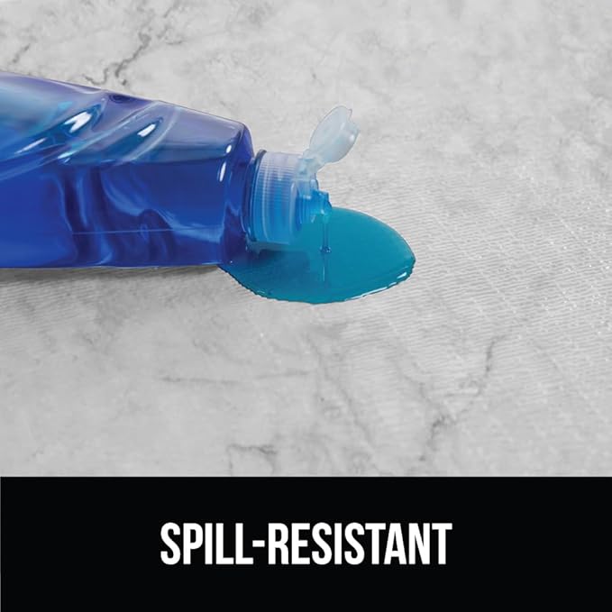 GORILLA GRIP DripGuard Shelf Liner, Non Adhesive Drawer and Kitchen Cabinet Protector, Slip Resistant BPA Free Smooth Surface Plastic Liners for Cabinets, Bathrooms, Closets, 12x240 Inch, Marble