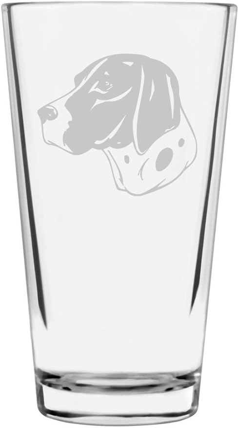 Braque d'Auvergne Custom Personalized Dog Themed Etched All Purpose 16oz Pint Glass