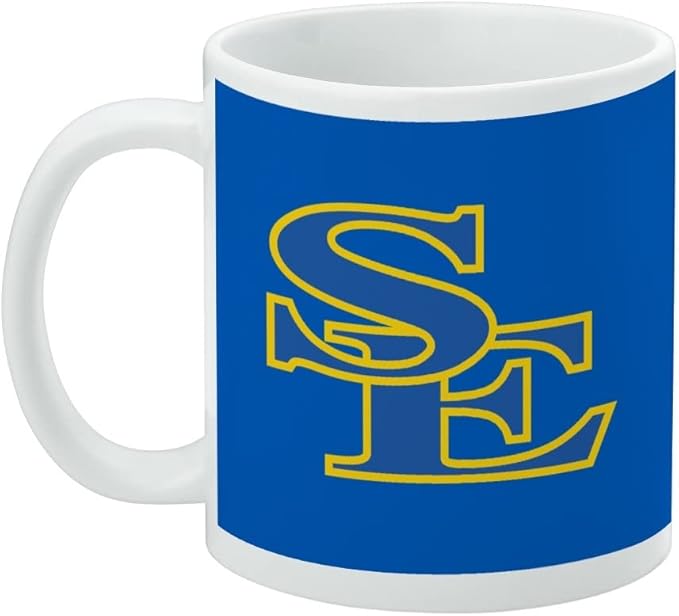 Southeastern Oklahoma State University Primary Logo Ceramic Coffee Mug, Novelty Gift Mugs for Coffee, Tea and Hot Drinks, 11oz, White